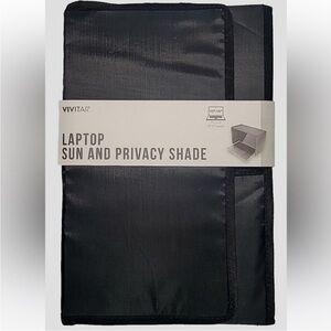 Vivitar Black Laptop Sun and Privacy Shade Beach Poolside Portable Foldable